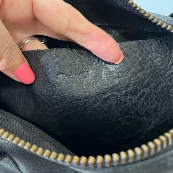 Madewell Prague Black Leather Satchel Bag - Picture 6 of 13